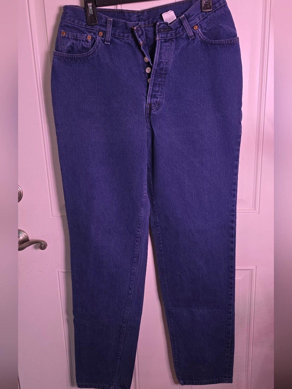 Vintage Levi's High-Rise Button Fly Dark Blue Jeans Size 13